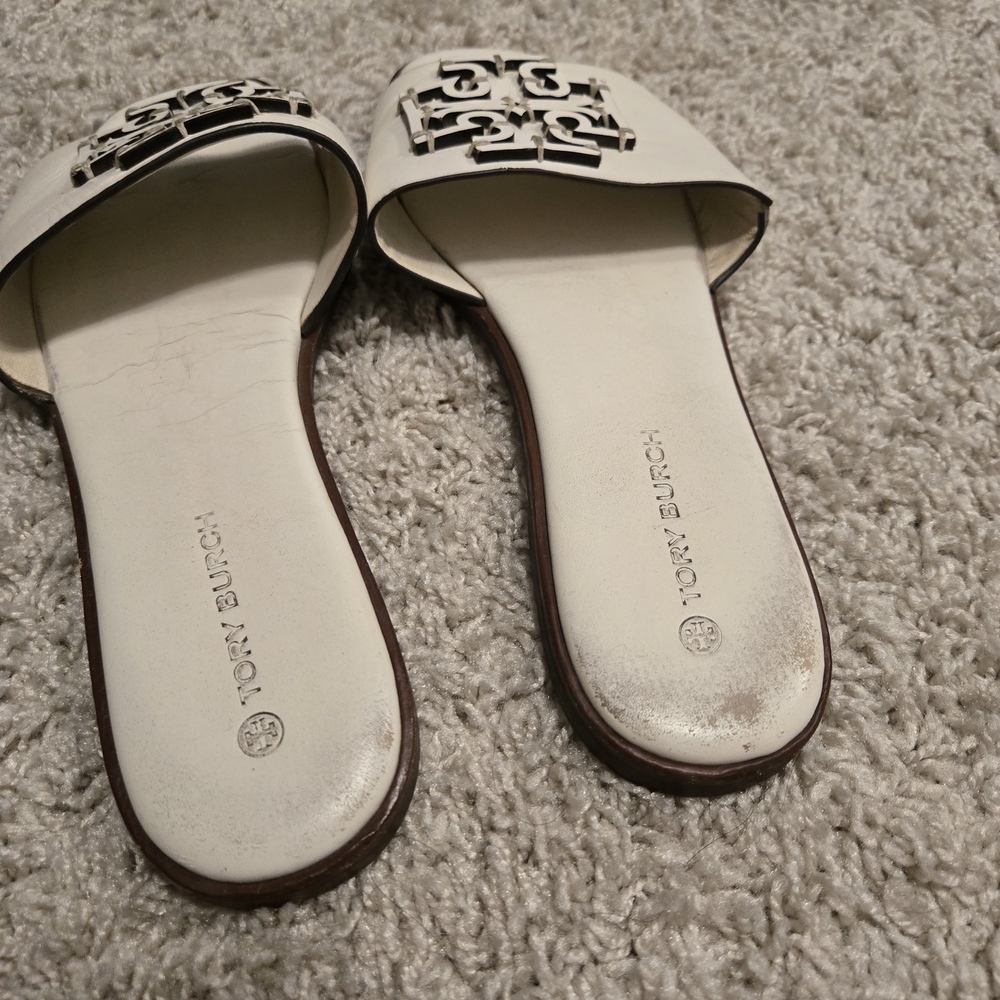 Tory Burch Cream Sandals - Picture 2 of 6
